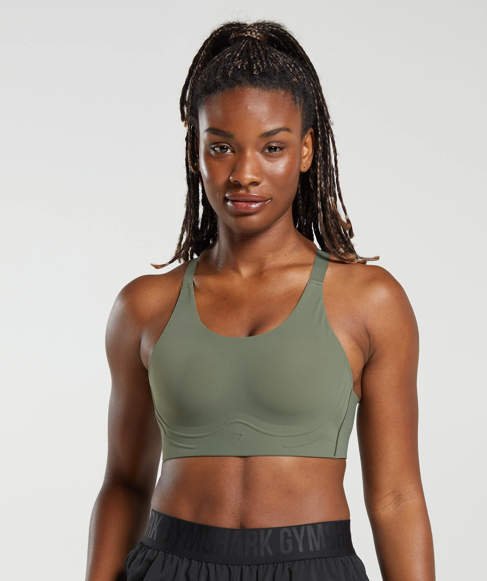 Cross Back Sports Bra Core Olive