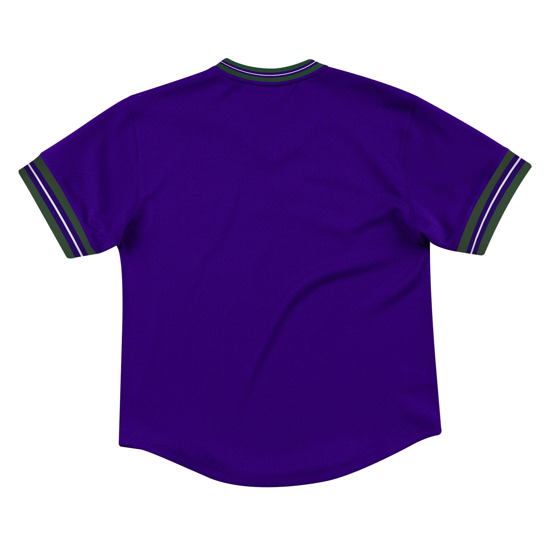 Milwaukee Bucks Unbeaten Mitchell & Ness NBA V-Neck Mesh Shirt Purple