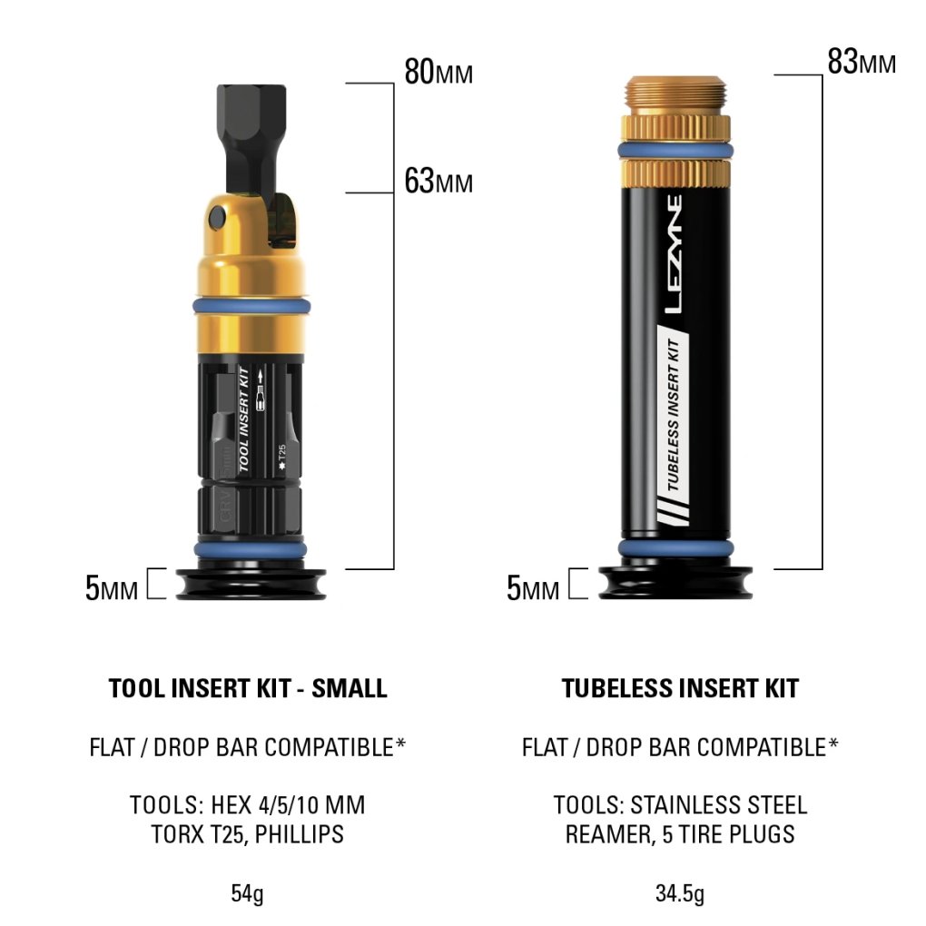 Lezyne Dual Insert Kit - Tubeless Repair Multitool - Small