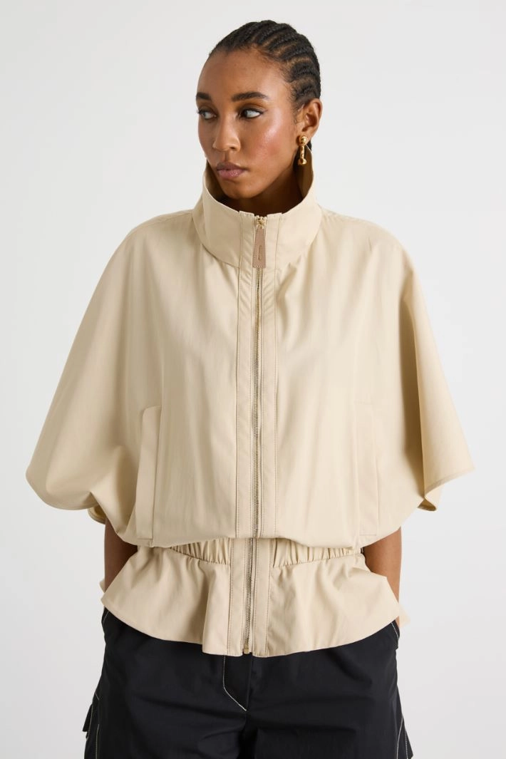 Water-repellent cotton jacket - BEIGE