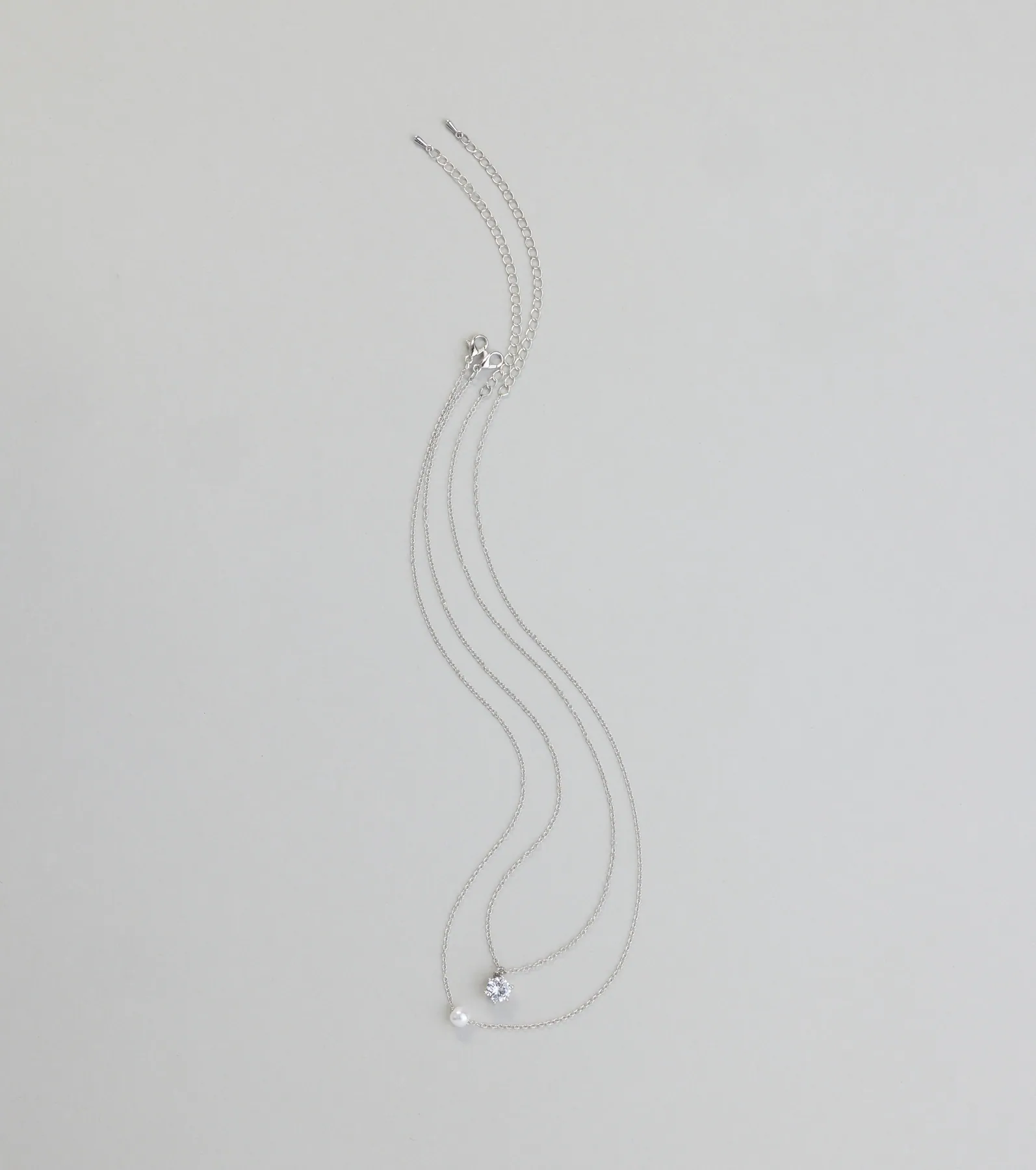 All About Luxe Pearl Cubic Zirconia Charm Necklace
