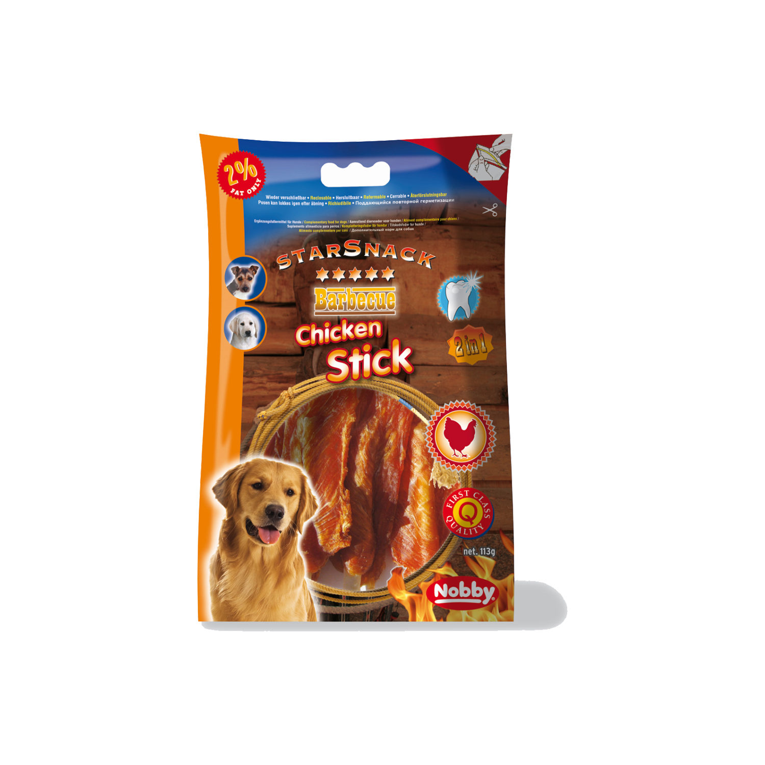 Nobby Starsnack BBQ Chicken Stick - 900 g