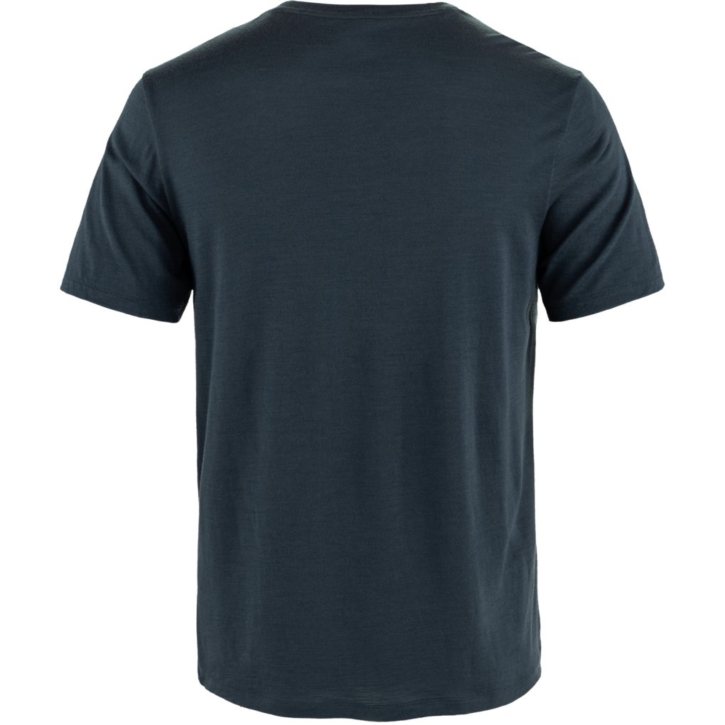 Fjällräven Hoja Wool T-Shirt Men - dark navy