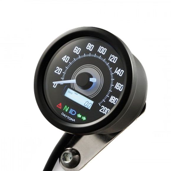 Daytona Velona 2 D60 Universal Black Digital Speedometer - BlackRef: 88642