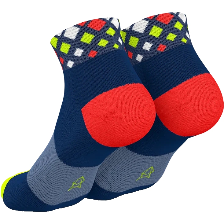 INCYLENCE Running Crystals Short Socks - Navy Canary