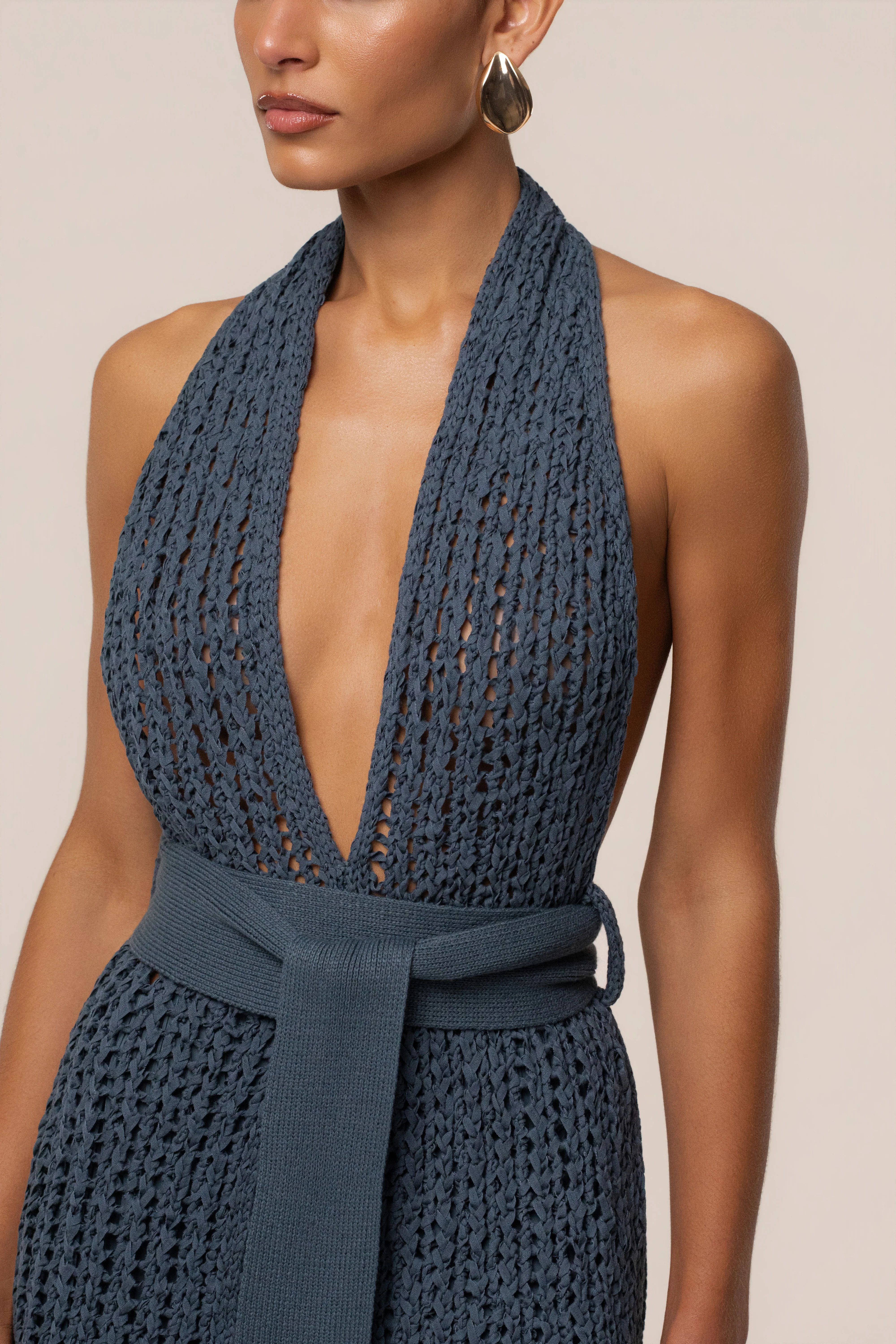 Teal Low Tide Crochet Top