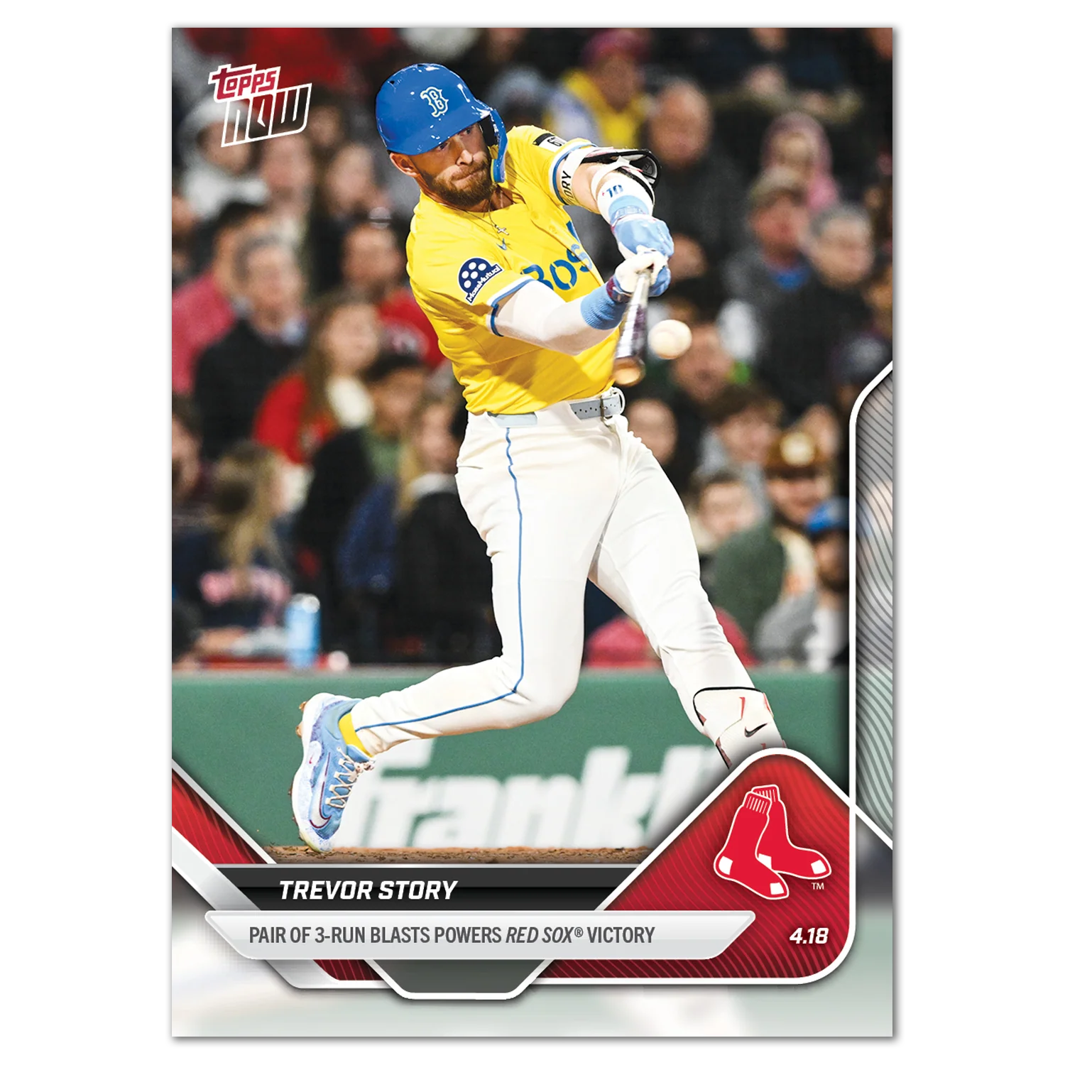 Trevor Story - 2025 MLB Topps NOW® - Card 82
