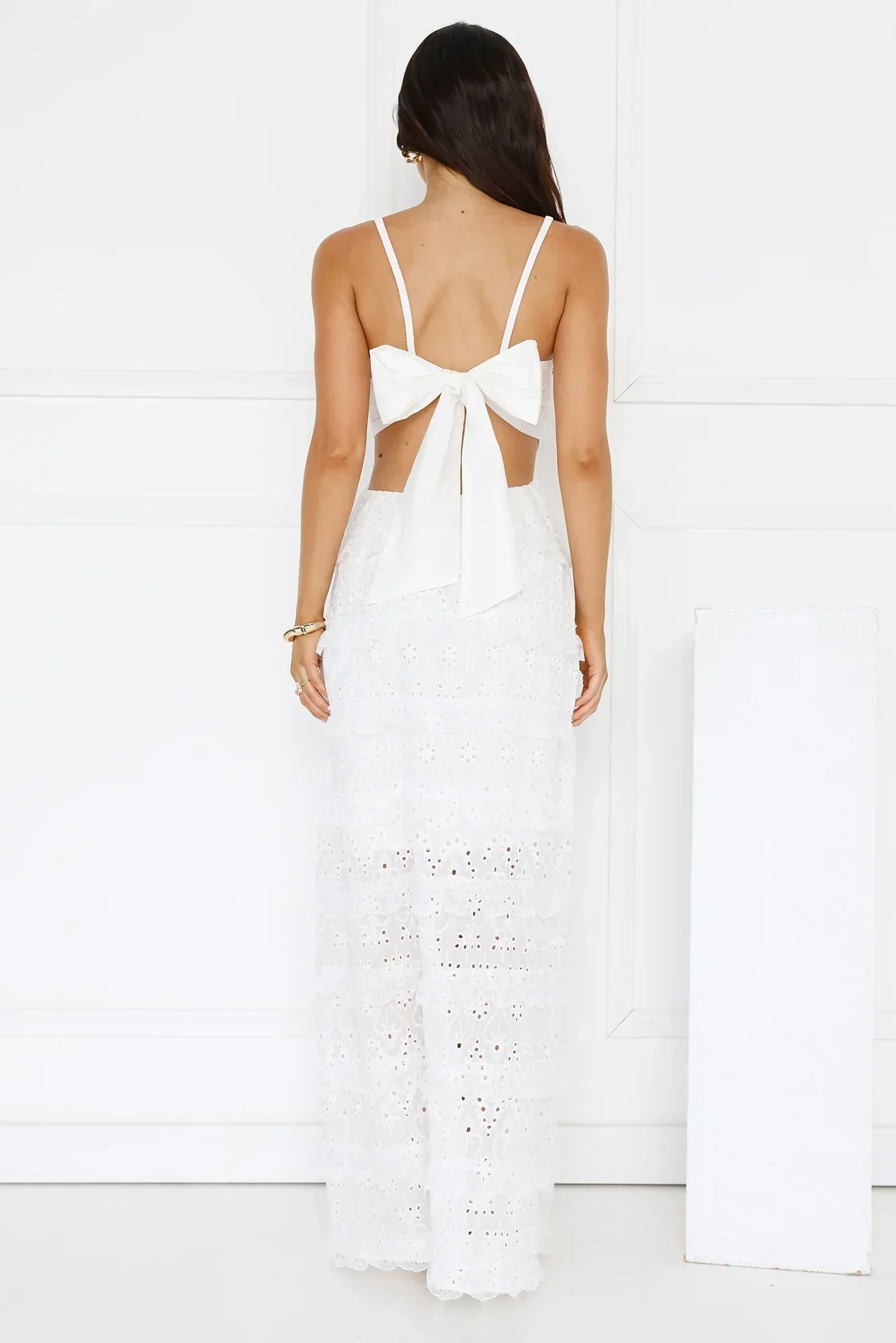 Chic Confidential Maxi Dress White