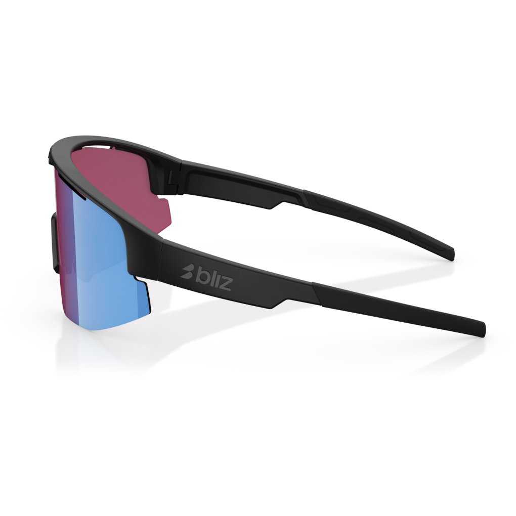 Bliz Matrix Glasses - Matt Black - Nordic Light Begonia/Blue Multi