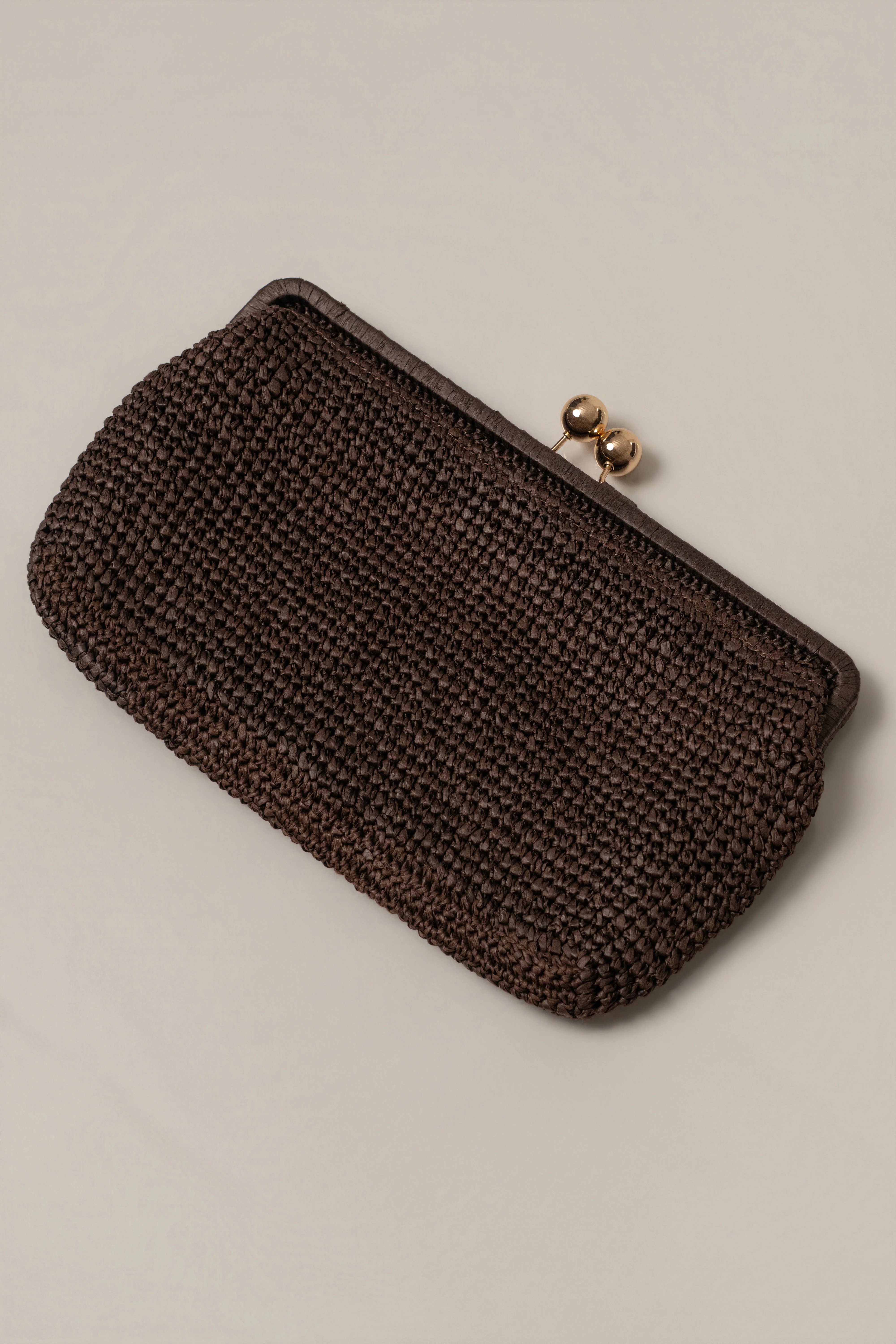 Chocolate Sunkissed Clasp Clutch