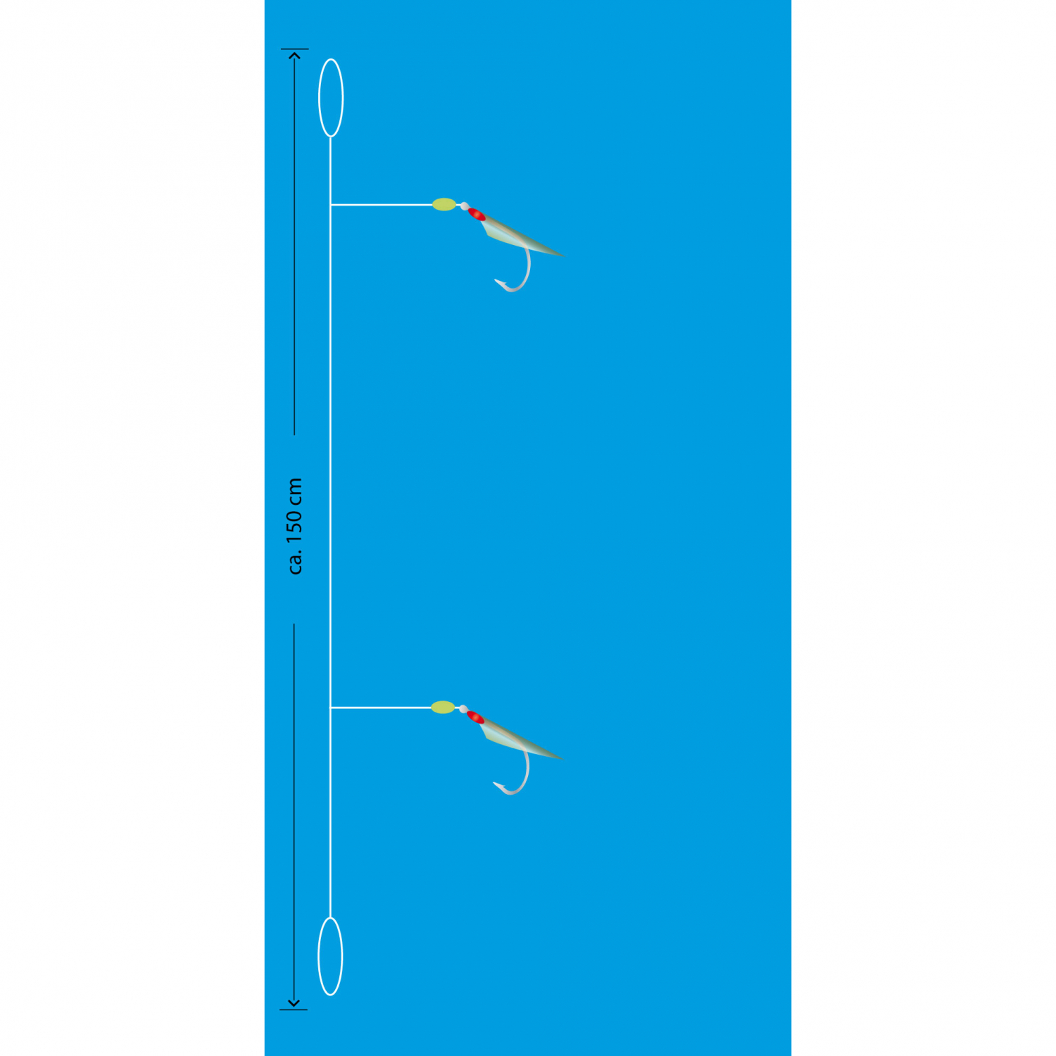 Aquantic Real Skin Vorfach Rig 2 (Natural)