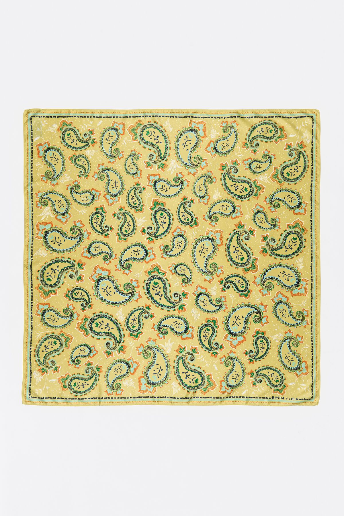 Banana paisley scarf