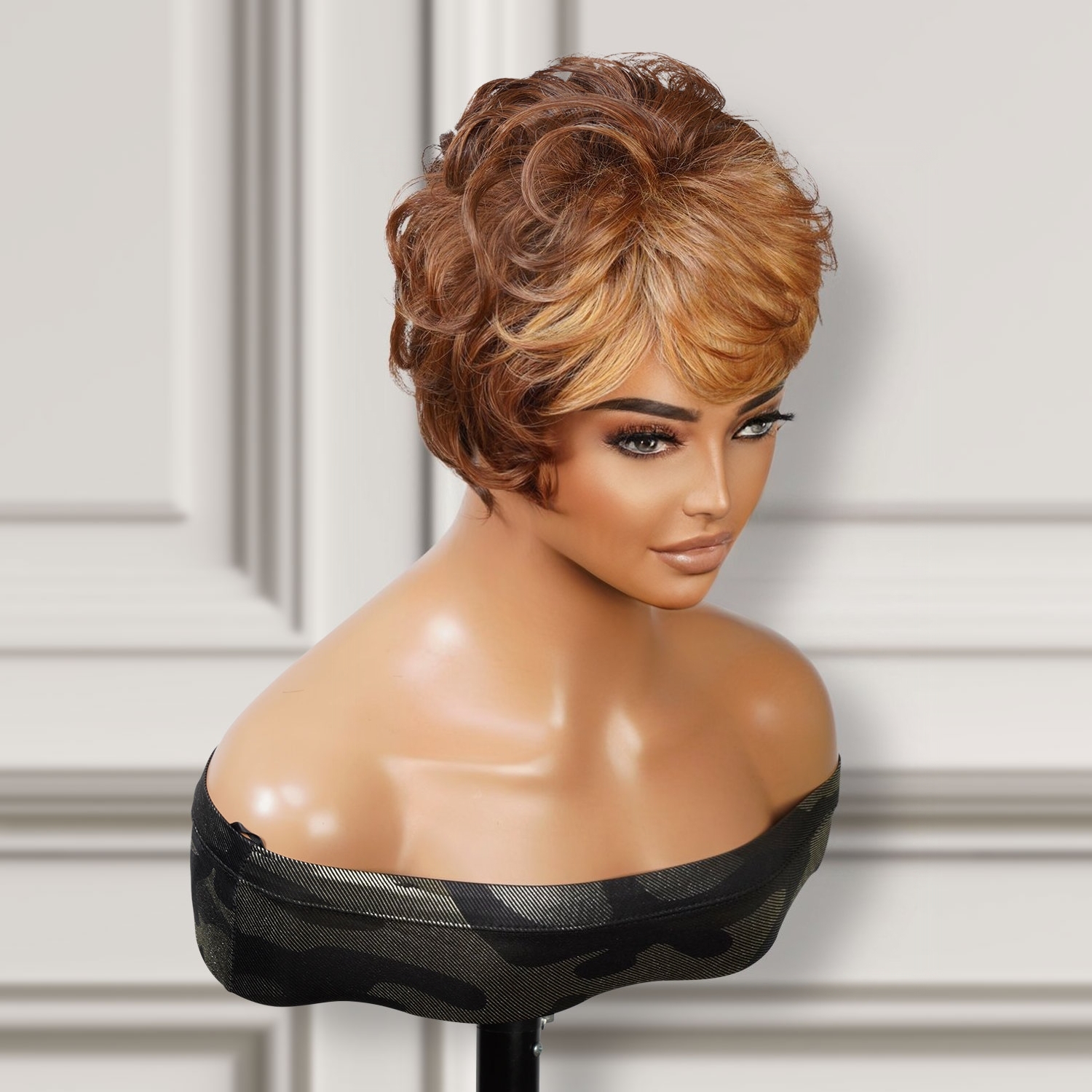 Feathered Tapered Pixie Cut Wig Celena-2