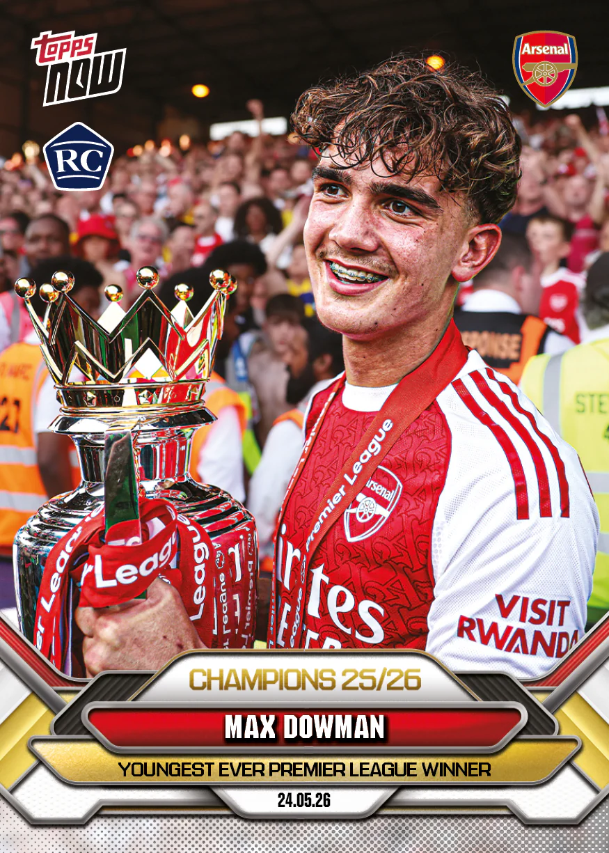 Max Dowman - 2025-26 Arsenal FC Topps NOW® - Card 2