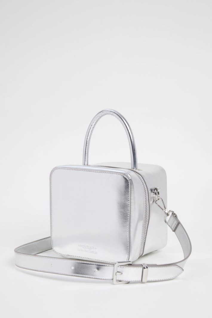 Laminated cube bag - SILVER