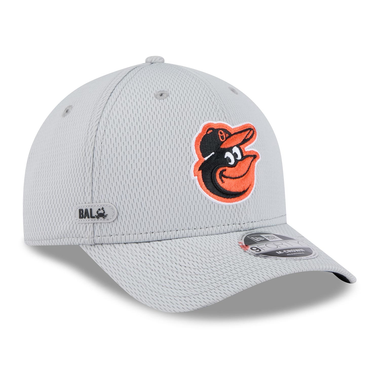 Baltimore Orioles 2025 MLB Clubhouse 9FORTY M-Crown Snapback Cap Gray