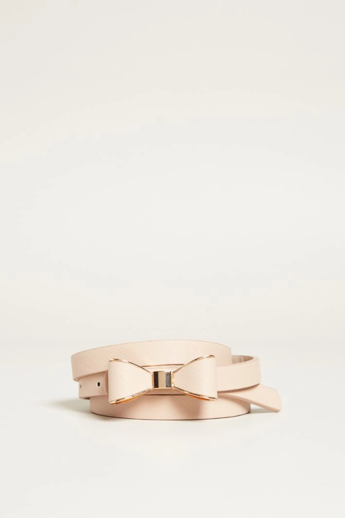 Bow-detail belt - LIGHT PINK
