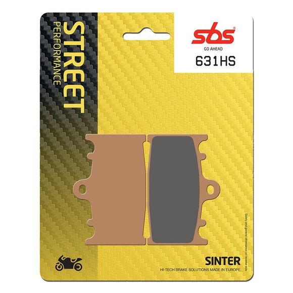 SBS 631HS Sinter Sintered Metal front brake padsRef: 631HS / 631070