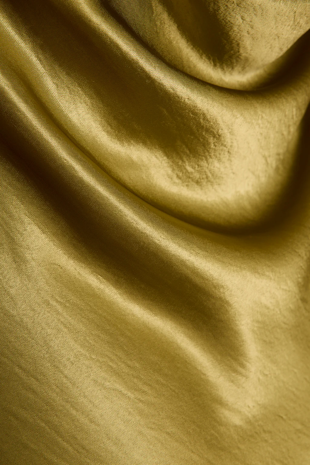 Dolce Chartreuse Satin Maxi Dress