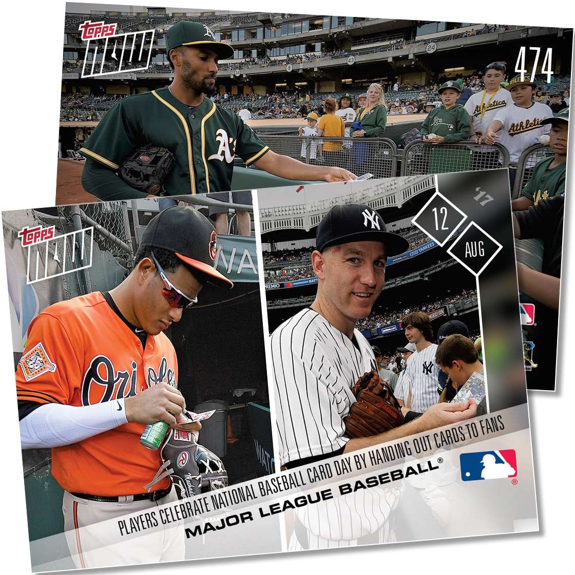 National Baseball Card Day - 08/12/2017 TOPPS NOW® CARD 474 - Print Run: 190