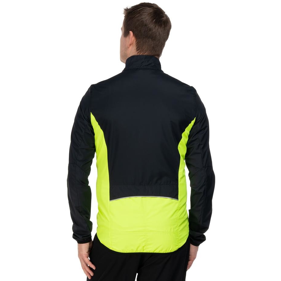 CUBE Road/XC CMPT Wind Jacket Men - black´n´yellow