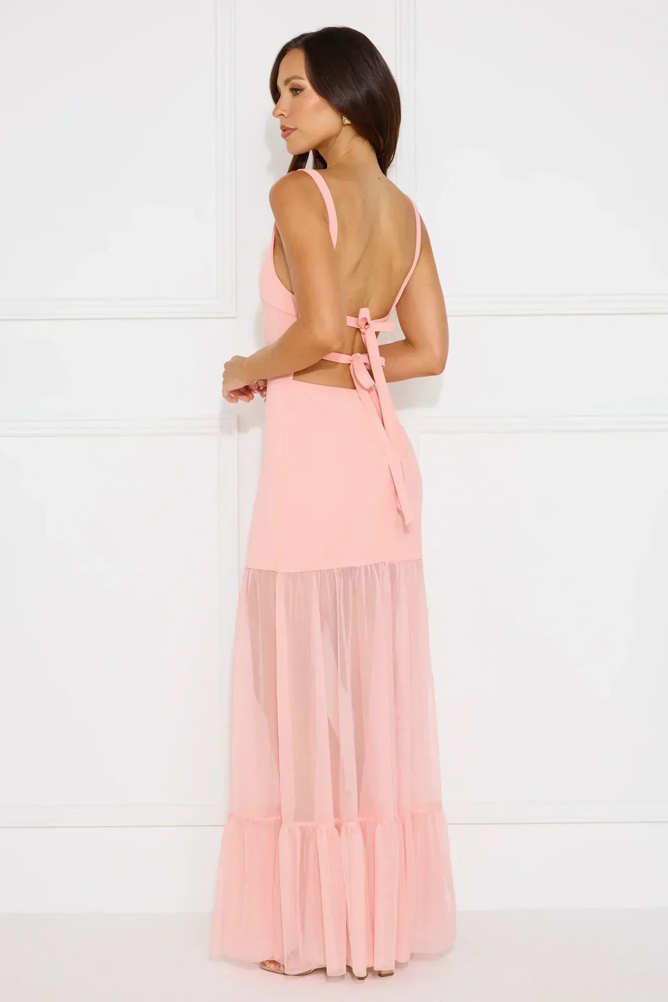 Chic Whispers Maxi Dress Pink