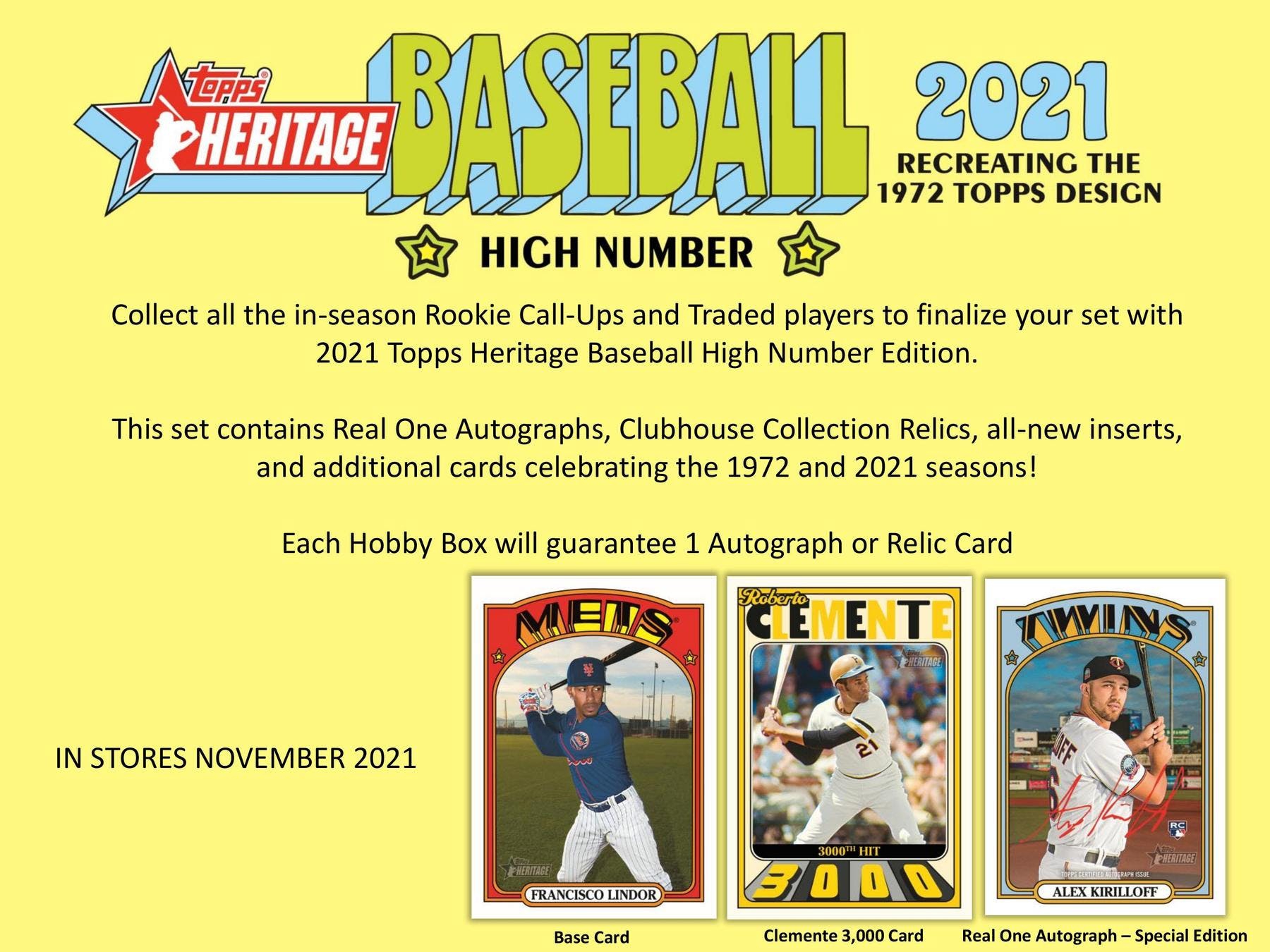 2021 Topps Heritage High Number Baseball Hobby Box MLB