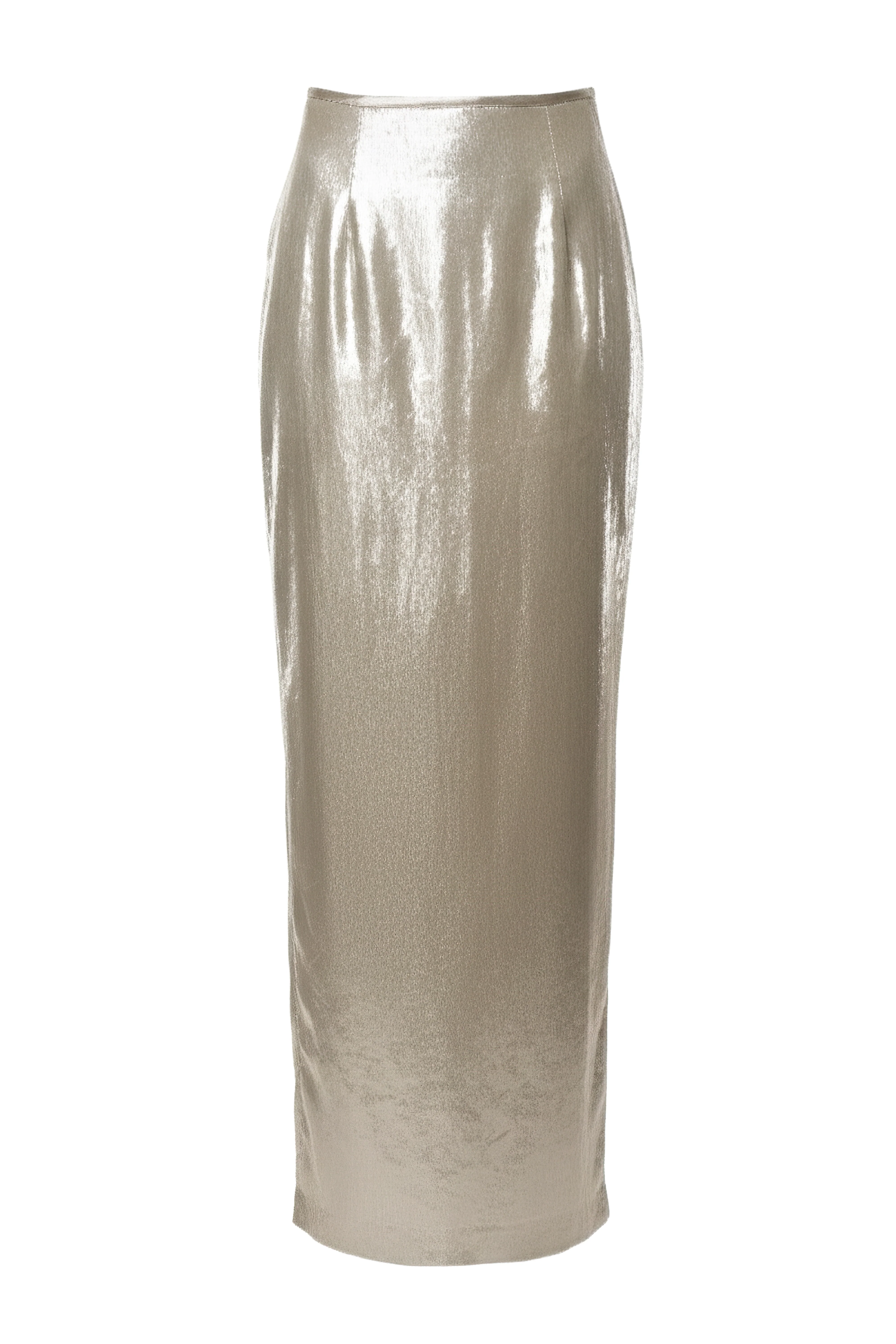 Beige Illuminate Maxi Skirt