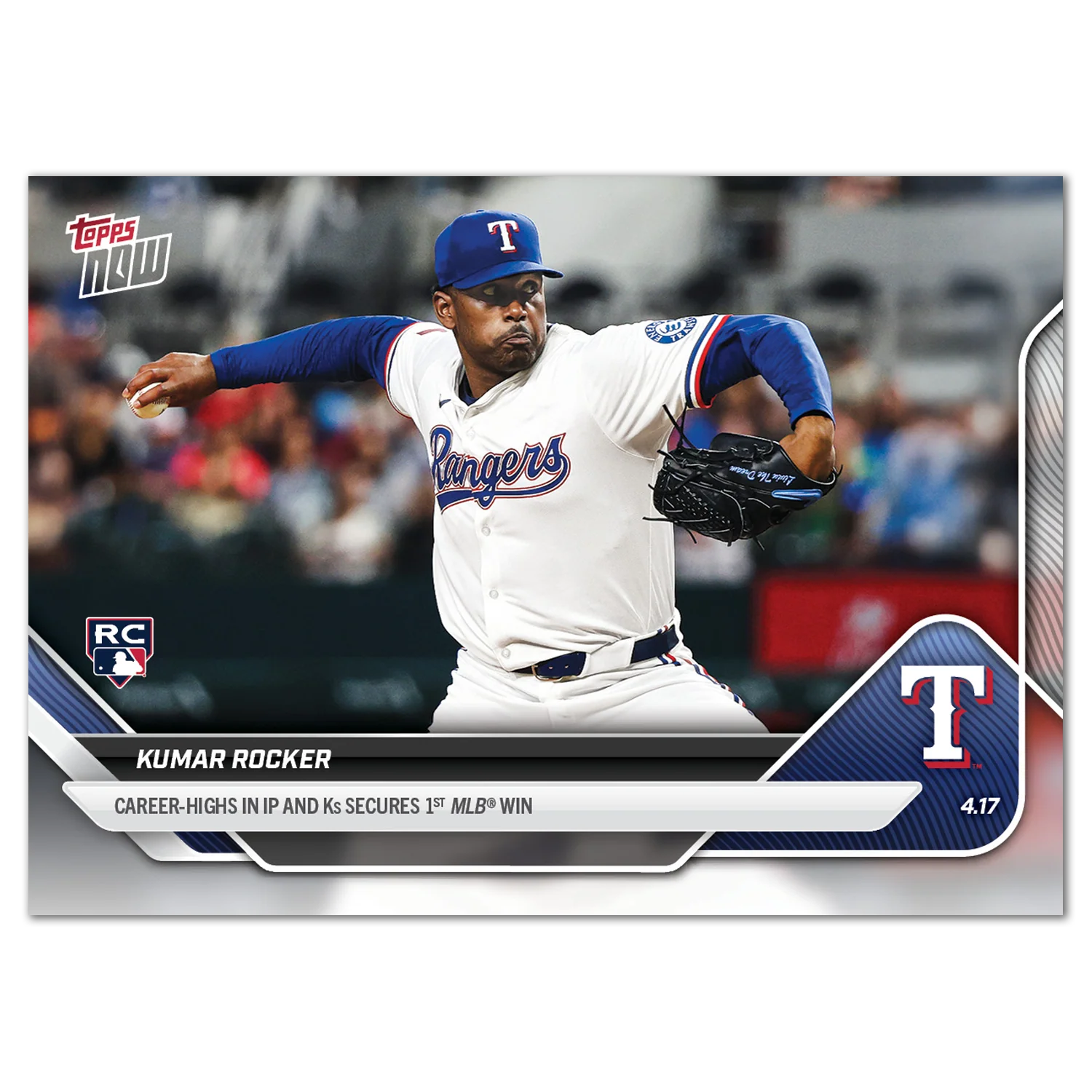 Kumar Rocker - 2025 MLB Topps NOW® - Card 78