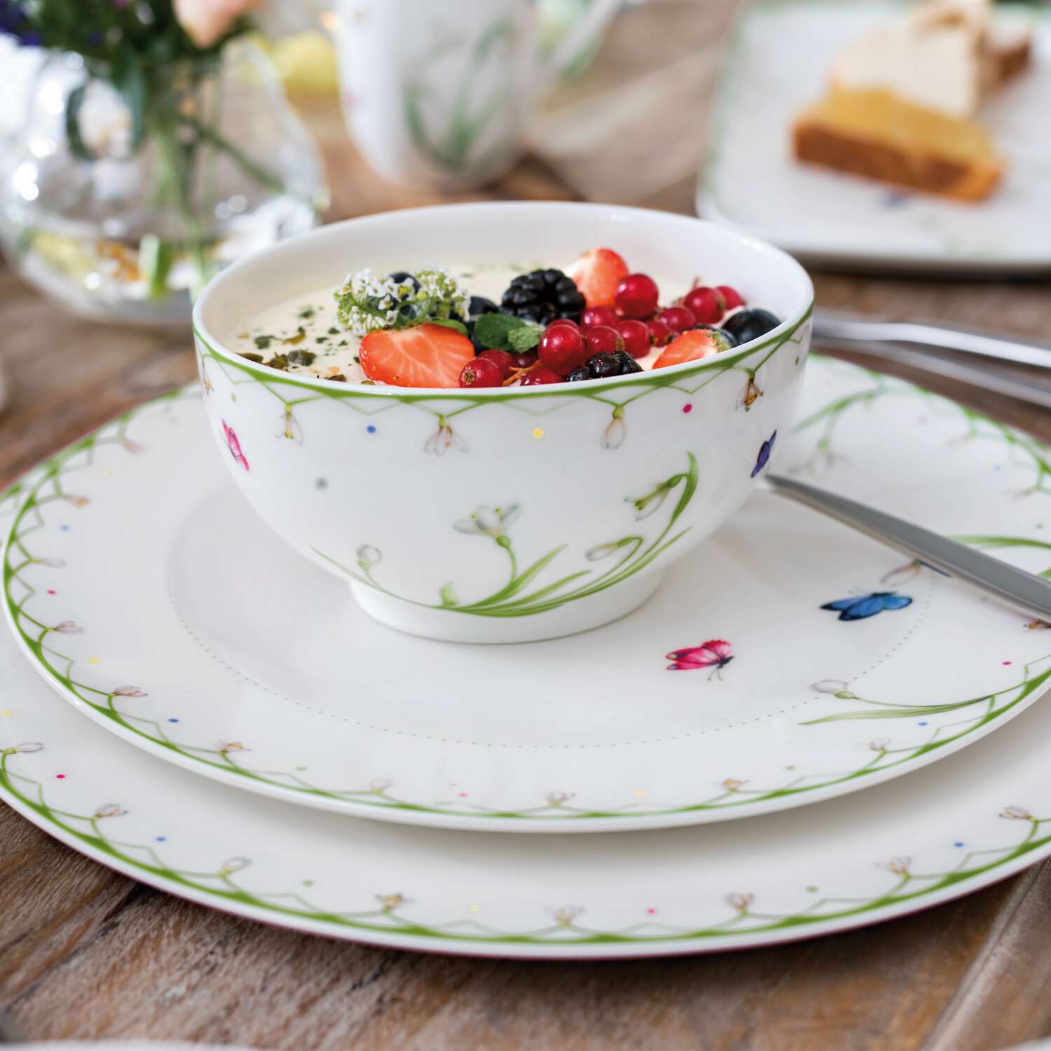 Colourful Spring Charger plate