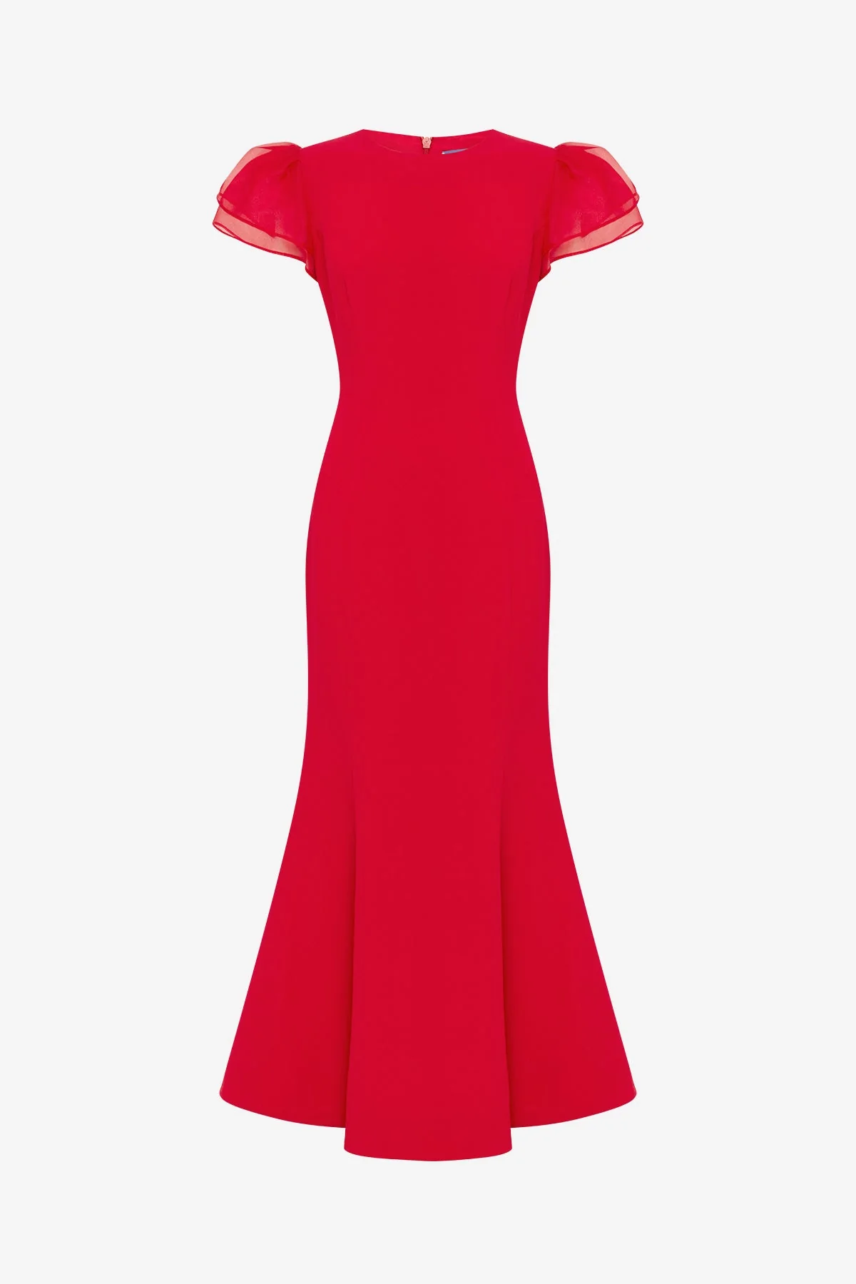 Sofia Puff Sleeve Maxi Dress - Vermilion