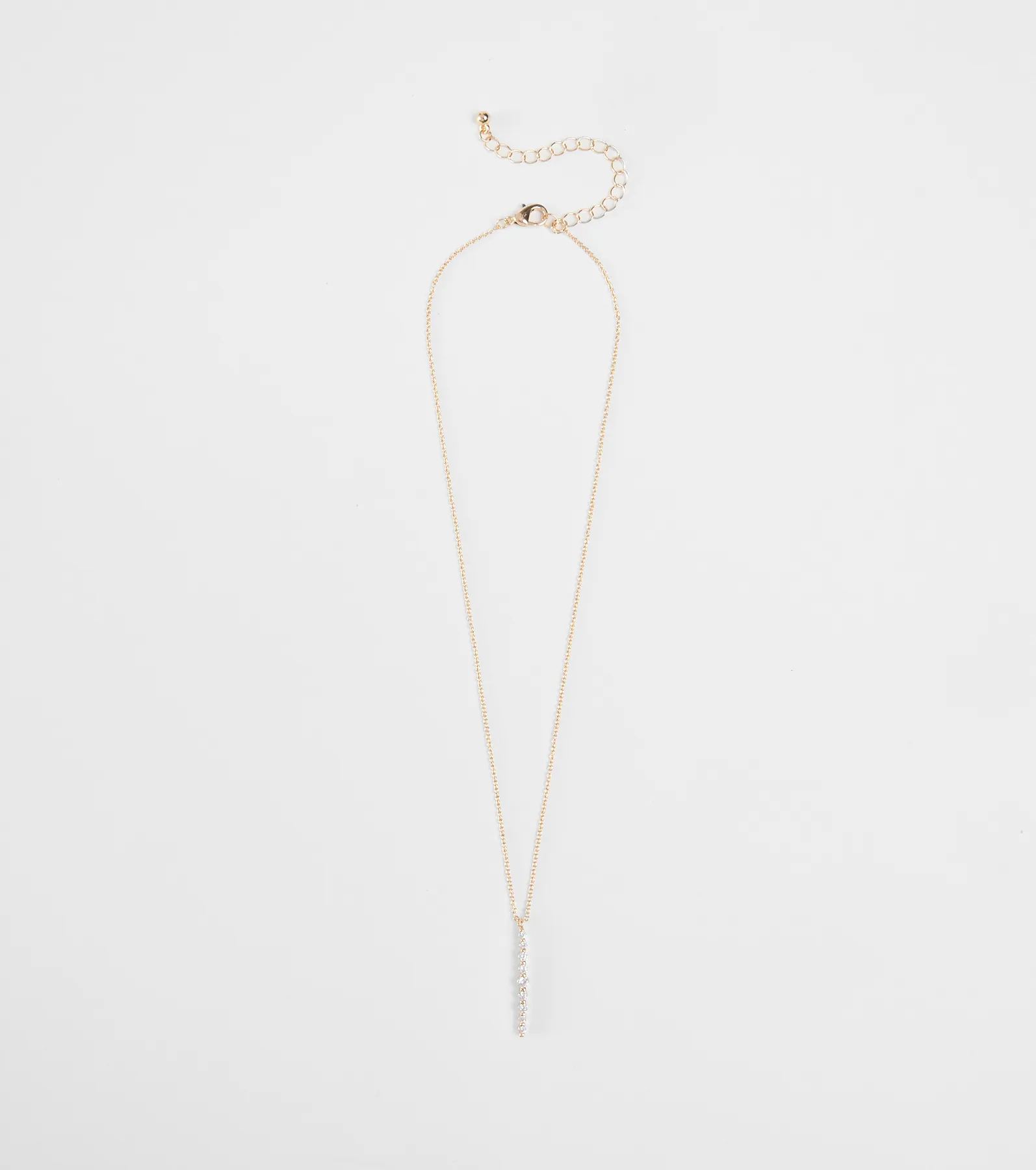 Hidden Shine Rhinestone Pendant Necklace