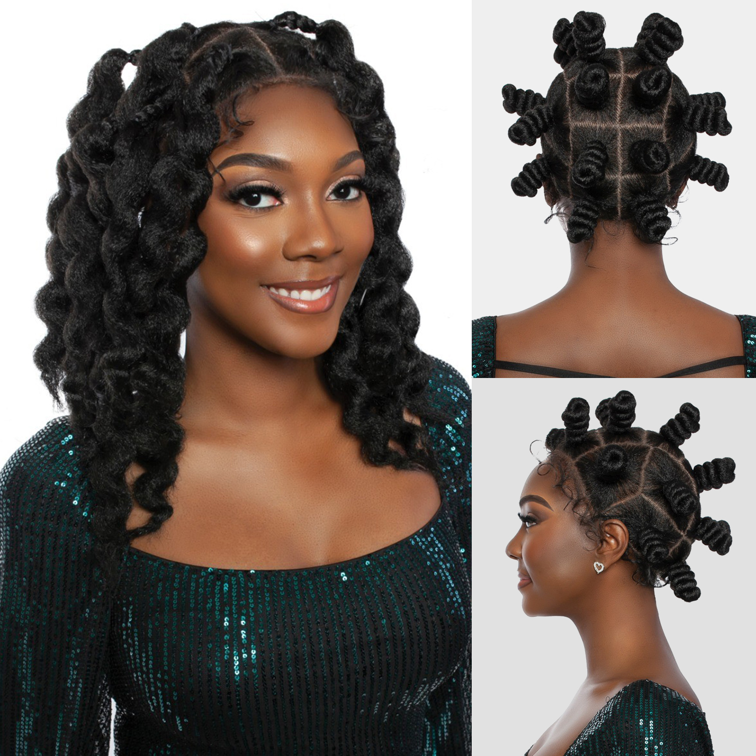 Mane Concept Red Carpet HD Braided Full Lace Front Wig RCFB201 Zulu Bantu Knots