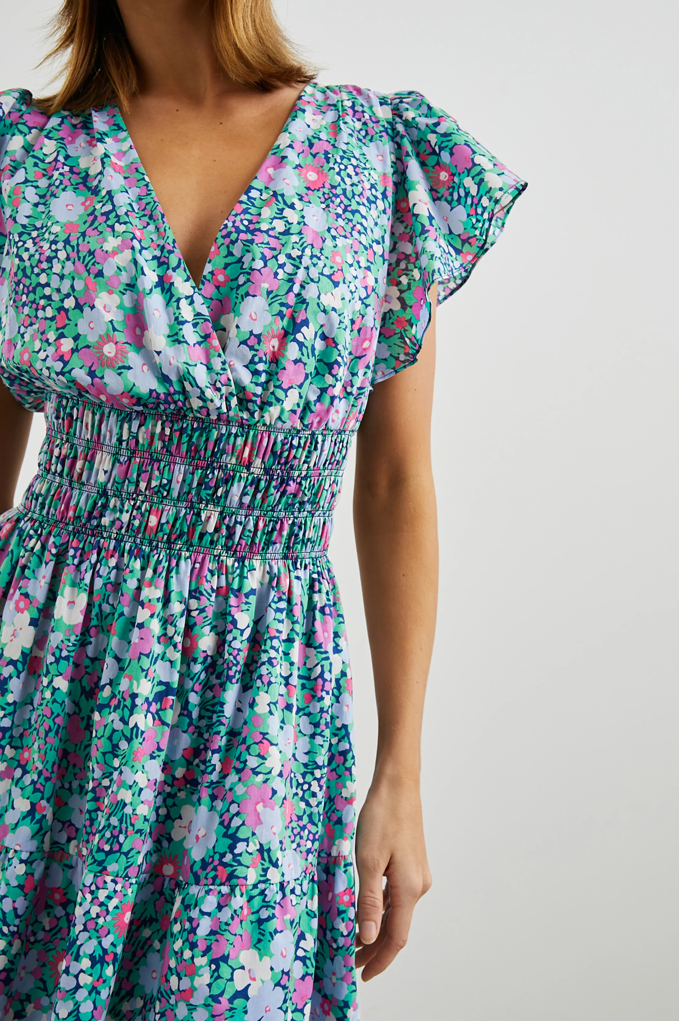 Kimora Dress - Navy Leilani Floral
