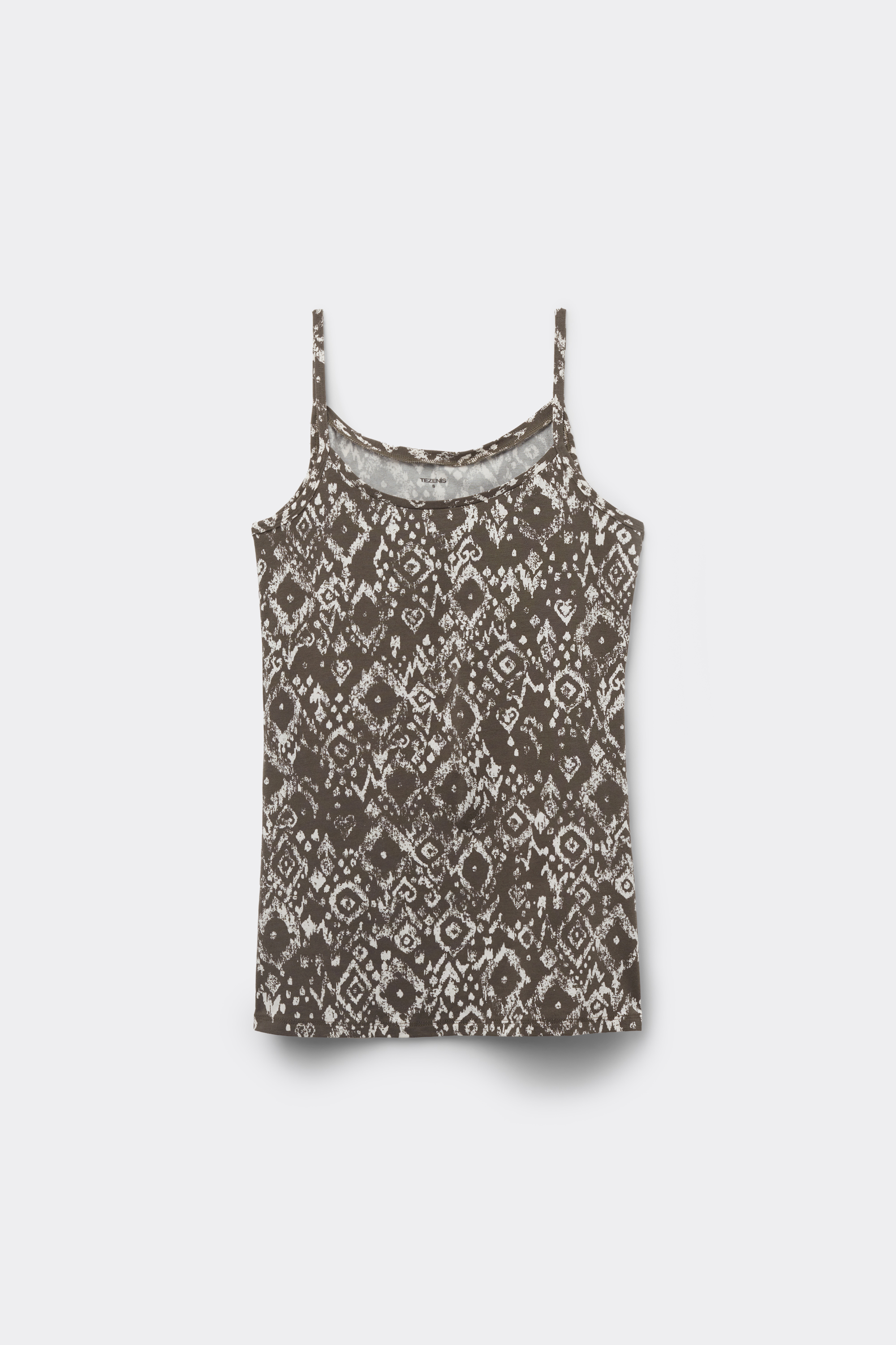 Round-Neck Camisole in Stretch Cotton