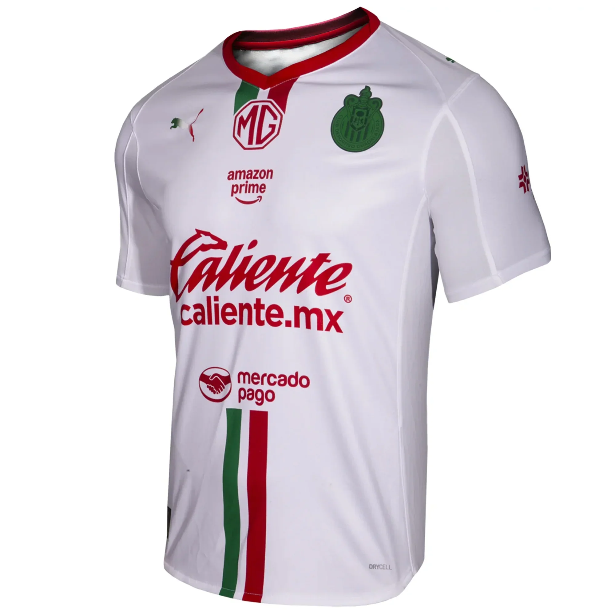 Men's Chivas De Guadalajara Away Jersey 25/26 ( White/Red/Green)