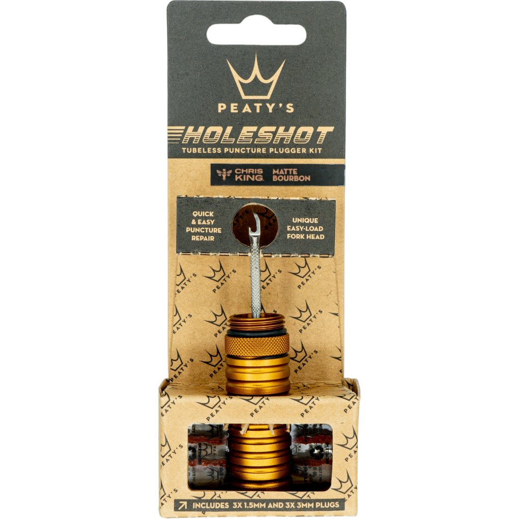 Peaty's Holeshot Tubeless Puncture Plugger Kit - Bourbon