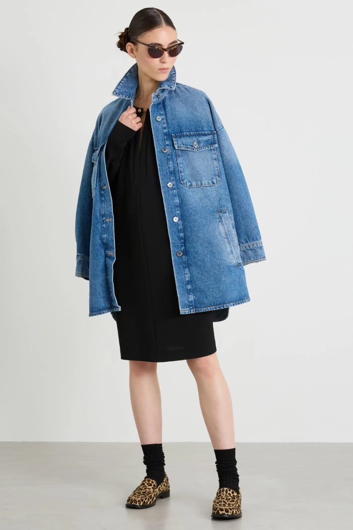 Cady sheath dress - BLACK