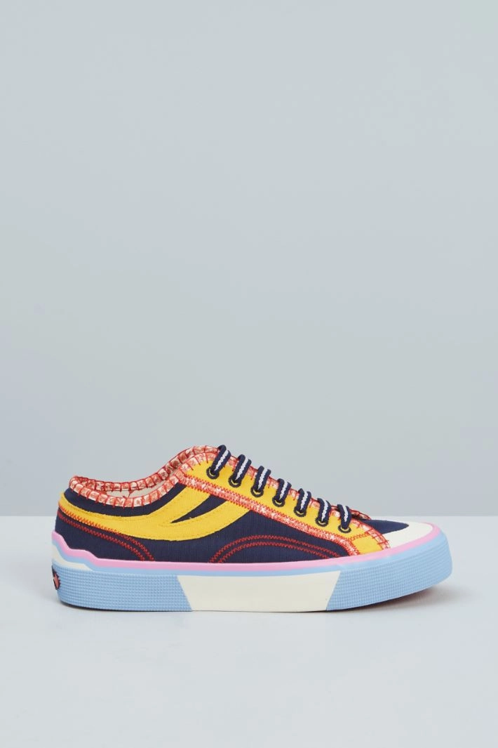 Canvas trainers - BLUE YELLOW RED