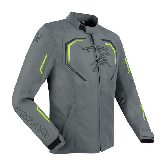 Blouson Moto Bering DUNDY - Gris / JauneRef : BR1532-C945