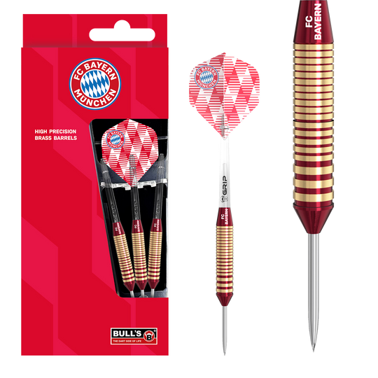 Bulls FC Bayern Munich Brass Steel Darts - 21g