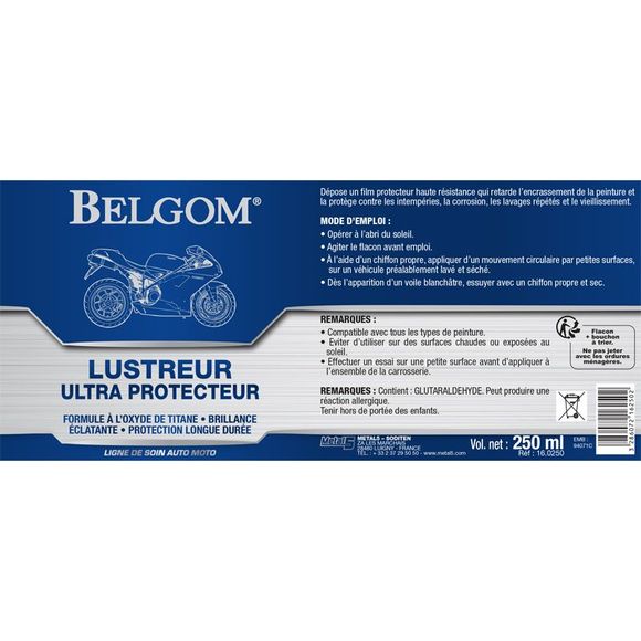 Produit lustrant Belgom Lustreur Titane UniverselRef : BO0006 / BE09