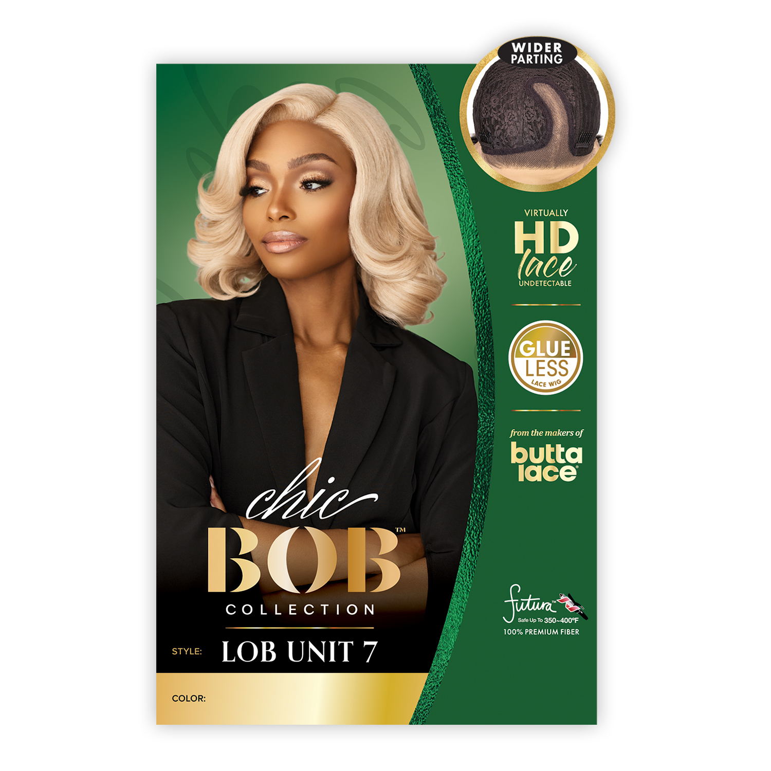 Sensationnel HD Lace Front Wig Butta Lace Glueless Chic Bob Lob Unit 7