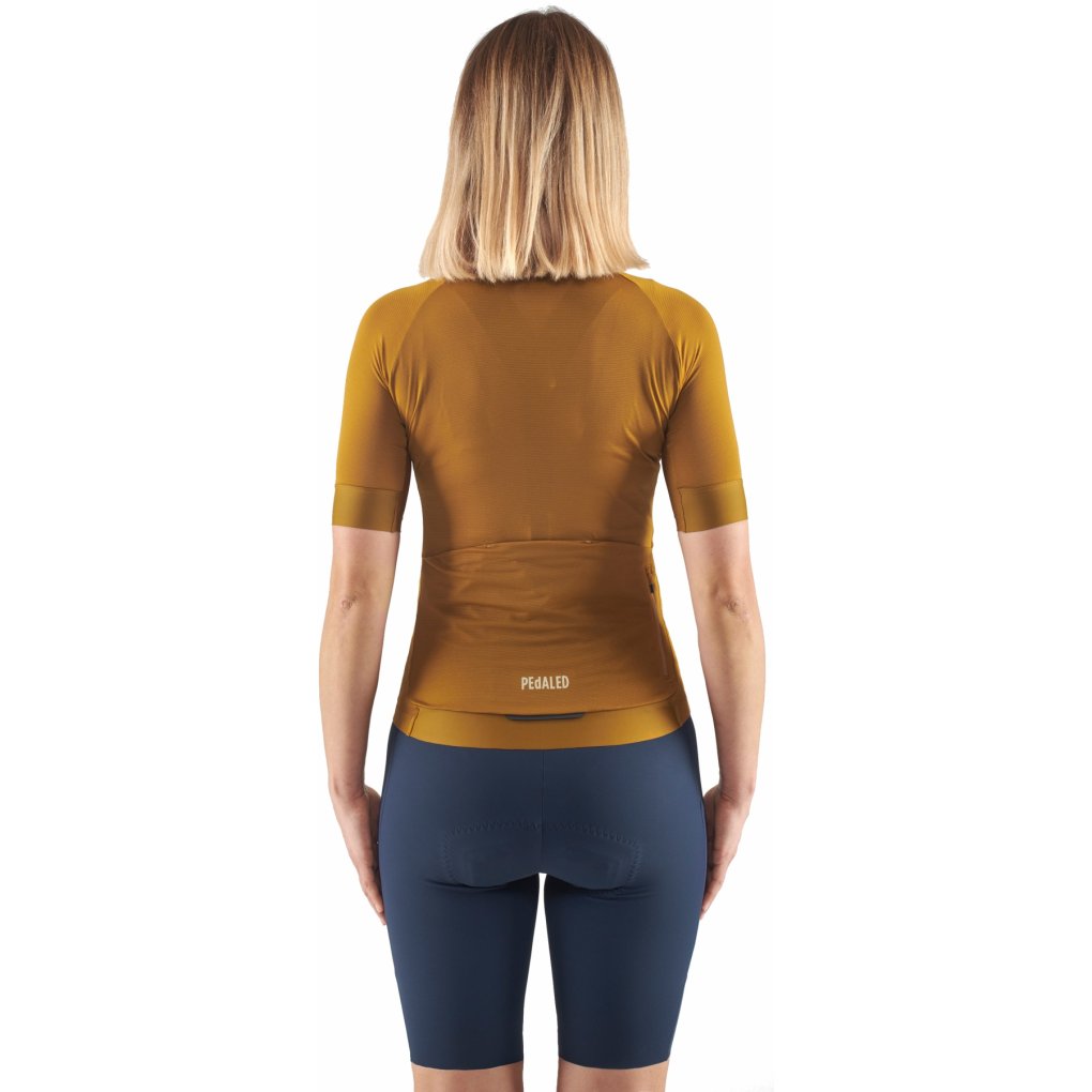 PEdALED E. Lightweight Short Sleeve Jersey Women - Mustard