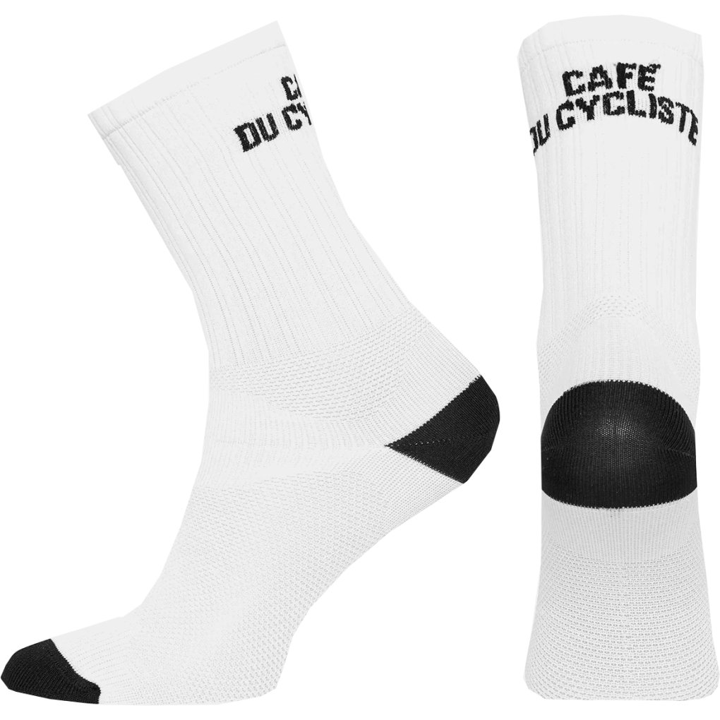 Café du Cycliste Solid Socks - white
