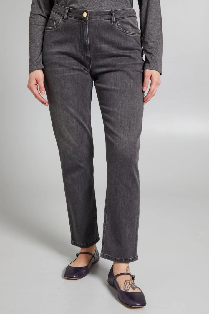 Stretch denim jeans - DENIM GREY