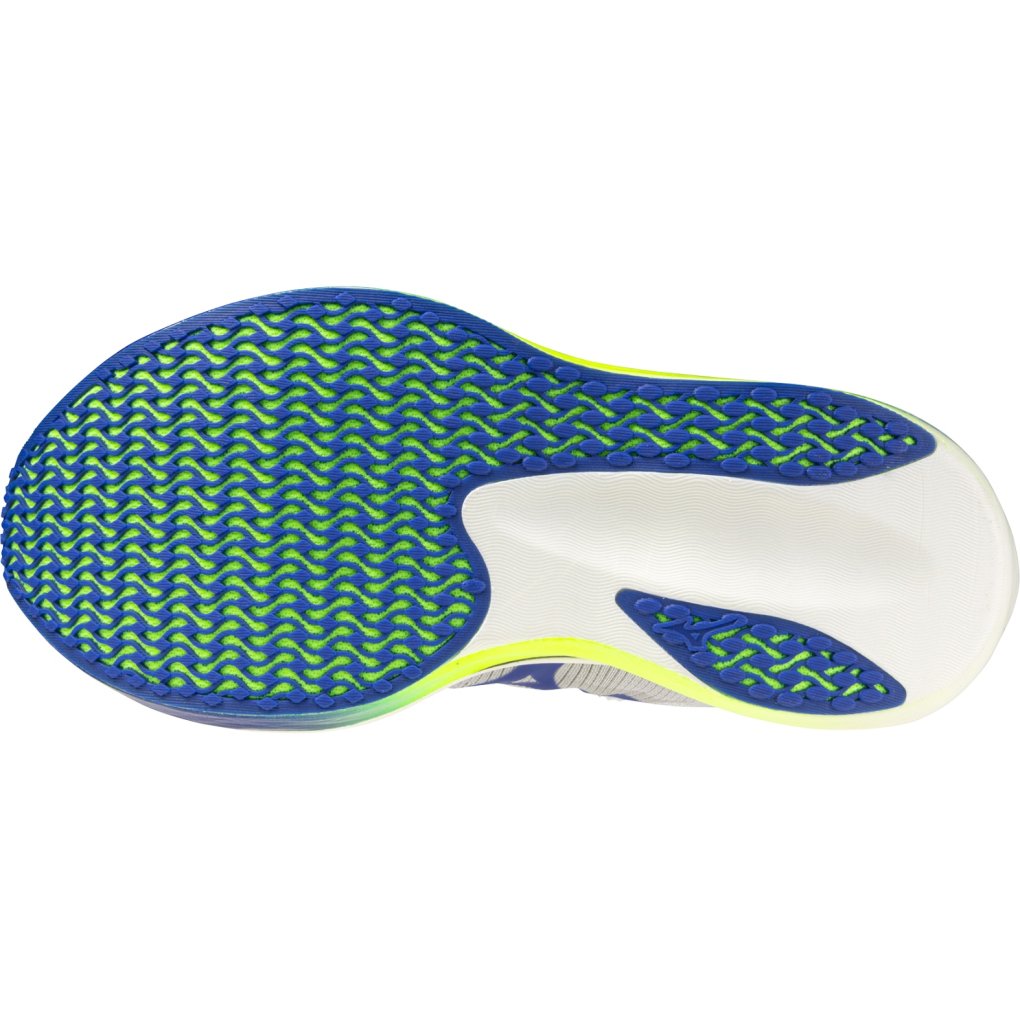 Mizuno Hyperwarp Pro Running Shoes Unisex - White/Lightning Yellow/Dazzling Blue