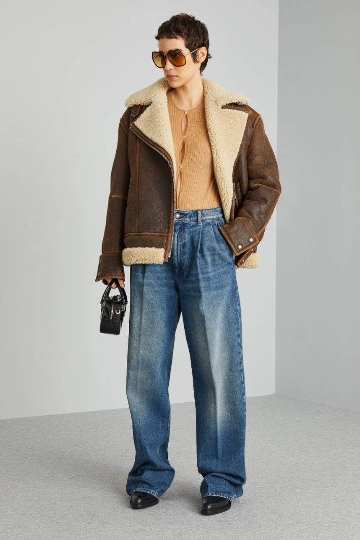 Lightweight bodysuit with buttons - CAMEL