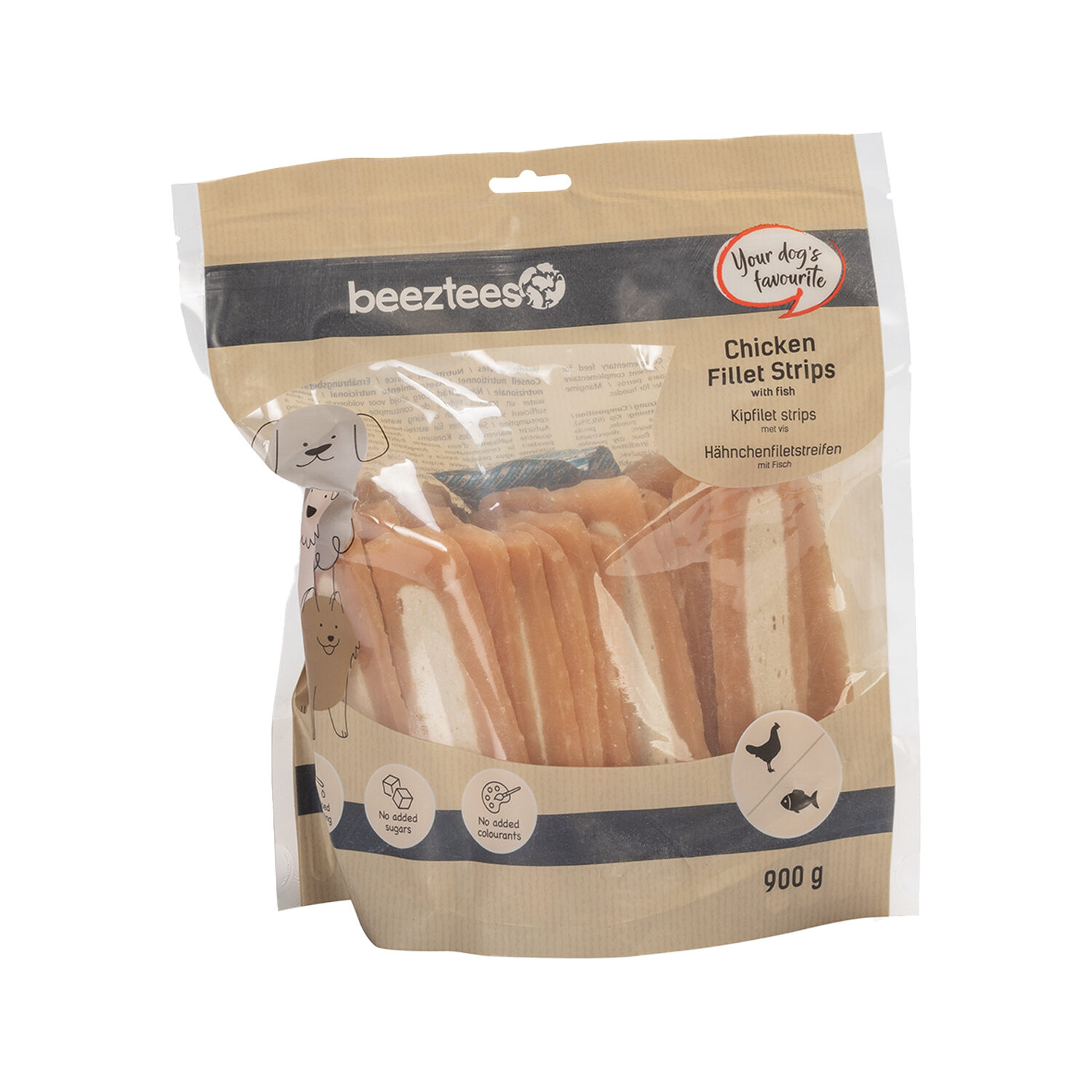 Beeztees Chicken Strips with Fish - 400 g