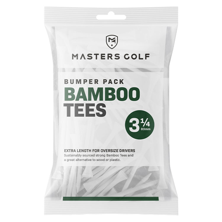 Masters 3 1/4鈥?Bamboo Golf Tees (85 Pack)